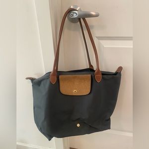 Gray Longchamp Tote
